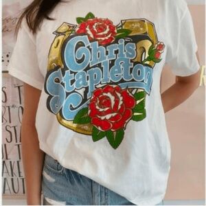 DAYDREAMER Chris Stapleton graphic white tshirt Size L